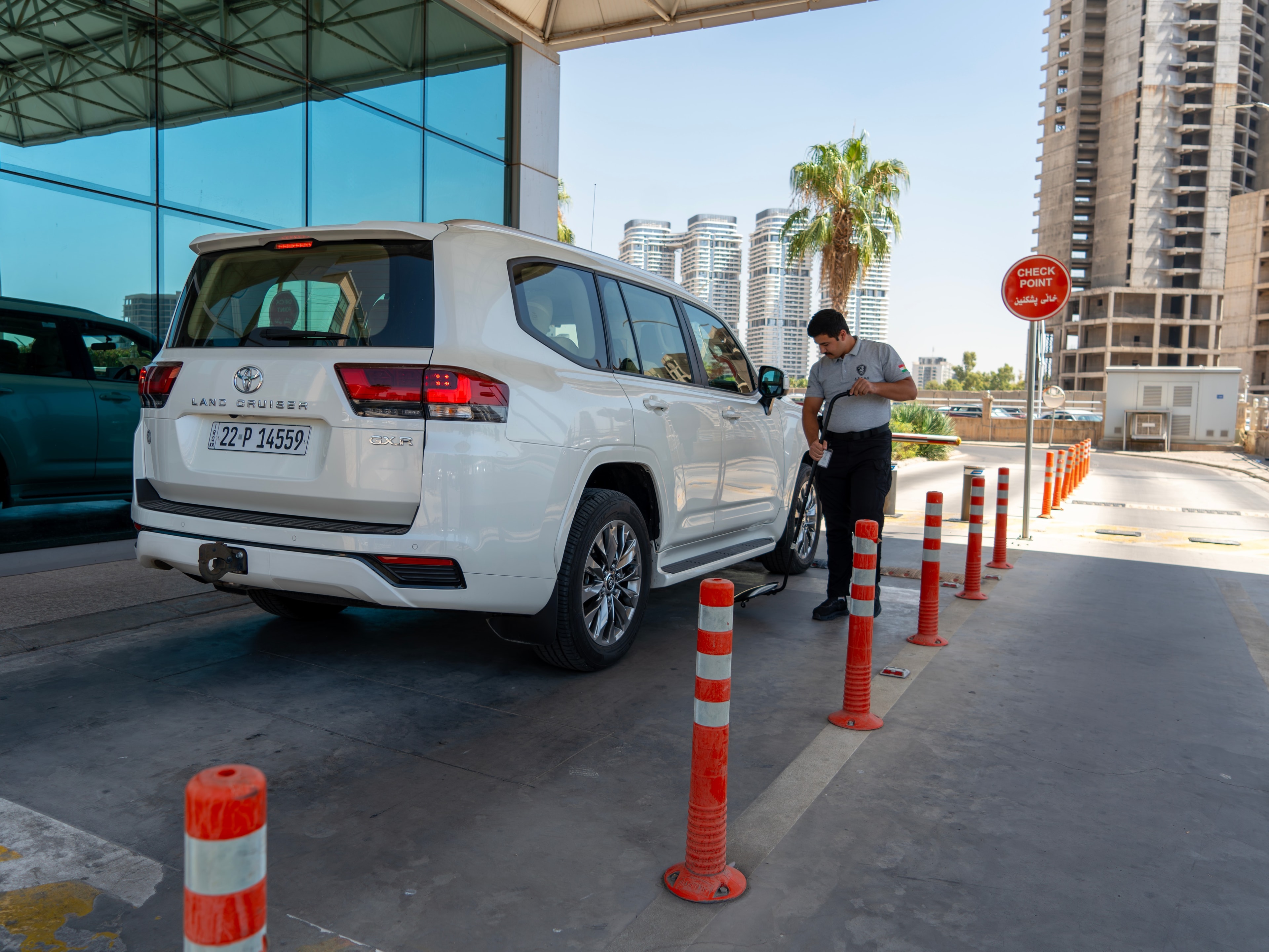 Controlled site entry for personnel and vehicles