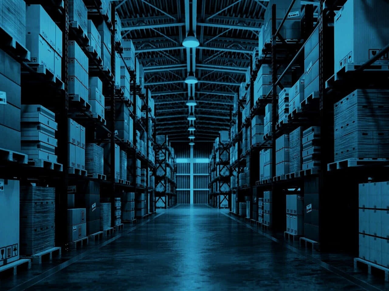 Equipment and logistics staging for a client site